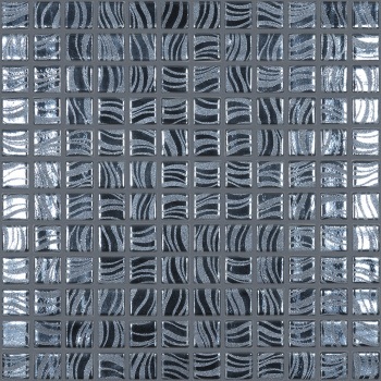 Мозаика на сетке Vidrepur Glitter Black №7803 25x25 м2