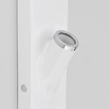 Стакан для зубных щеток Artceram Sotto Up подвесной, белый/хром ACA029 bi/cr