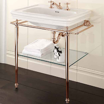 Раковина Devon&Devon Etoile 70х53 с 3 отверстием под смеситель белый IBLG3FET