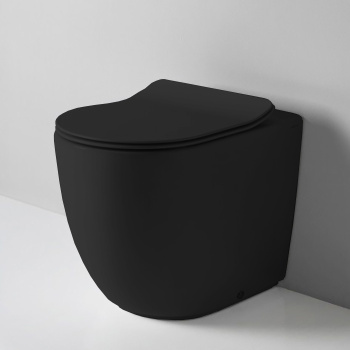 Унитаз напольный Artceram File 2.9 FLV007 17 00 турбо смыв the.reel, saniglaze, черный матовый