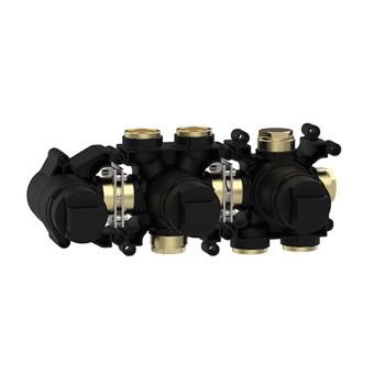 Встраиваемая часть термостатического смесителя с переключателем Almar на 3 положения, горизонтальный модуль для душа, E176904