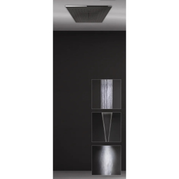 Встраиваемая в потолок душевая система Gessi Minimalistic Shower 57907.238 Mirror Steel
