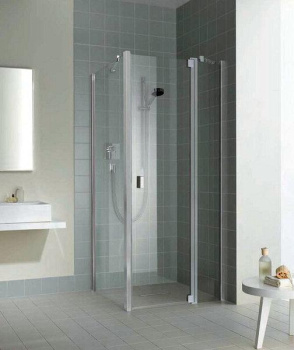 Душевая дверь Kermi RAYA RA 1GR 1000х2000,петли справа, глянцевое серебро, klar, RA 1GR 10020VAK