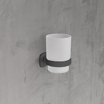 Стакан с креплением на стену Novellini Edge, черный матовый R90AGEBIM-H