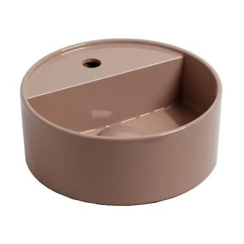 Раковина накладная Cielo Les Petites LPLATSF NI 28 см коричневый