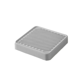 Мыльница Artceram Cartesio 18х18, настольная, керамическая, серый глянцевый CAC001 34 00