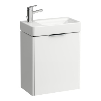 Laufen Base База для мини раковины 815955, 470x265x530 мм, 1 дверца, петли слева, органайзер для ящика, цвет белый матовый