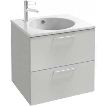Тумба с раковиной Jacob Delafon Odeon Rive Gauche EB2520-R5-N18+EXBA112-Z-0 белая