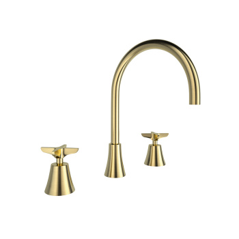 Смеситель для раковины Ramonsoler Adagio на 3 отверстия золото 914902OC