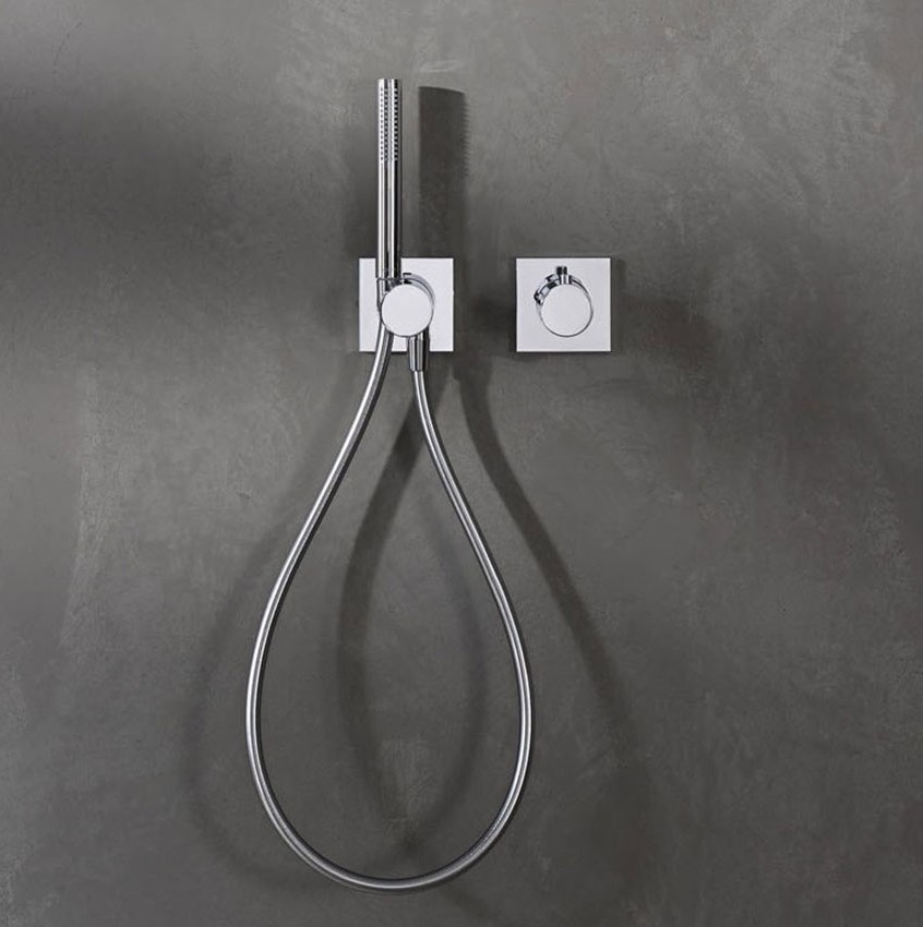 Встраиваемый запорный вентиль Keuco Ixmo 59541010202 с выводом для шланга и держателем лейки