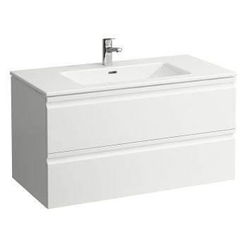 LAUFEN PRO S База с раковиной 600x500x545 мм с мех. мягкого закрывания, с 2 ящиками, с 1 отв для смес.цвет  белый глянцевый