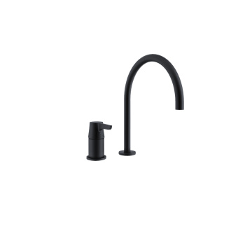 Смеситель для раковины Ramonsoler Adagio однорычажный на 2 отверстия черный 914702NM