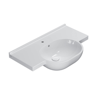 Раковина Globo Mode 80х49 см, 1 отв., подвесная/на столешницу, белый ME080BI*1