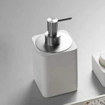 Дозатор для мыла Agape Surf, подвесной, хром/белый ACOM0633ZA