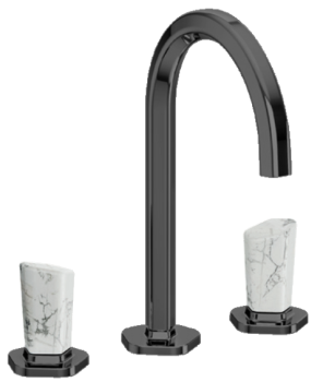 Смеситель для раковины Jorger Shado Nerz 635.30.300.095-51 черный\белый