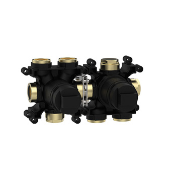 Встраиваемая часть однорычажного смесителя с переключателем Almar на 3 положения, горизонтальный модуль, E186902