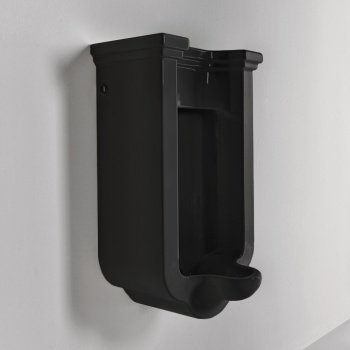 Писсуар подвесной с сифоном и комплектом крепежей Kerasan Waldorf черный 413004nero lucido