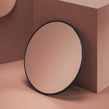 Зеркало Artceram Look 85, в металлической раме с LED-подсветкой и сенсорным выключателем, черный матовый ACS016 17