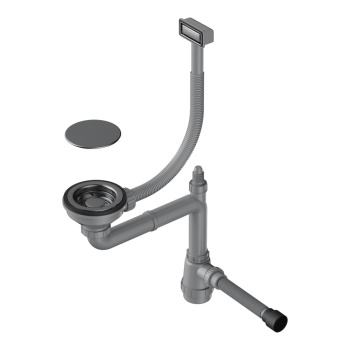 Сифон для мойки Omoikiri WK-1C-GM вороненая сталь 4956474