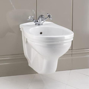 Биде подвесное Devon&Devon Rose 35х52,5 c 1 отв. под смеситель белое IBBID1FSRO