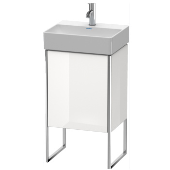 Duravit XSquare База под раковину 434х340х739 мм, с ножками встр. с регул.по выс. 1 стек полка, 1 дверца правая , Цвет белый глянц.(для 073245)