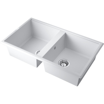 Мойка кухонная Omoikiri Tedori 86-2-WH белая 4993927