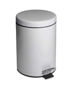 Ведро Nofer с педалью 12 л. 09100.12.W белое