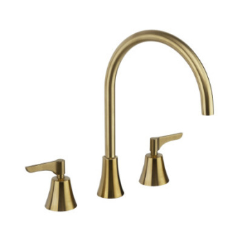 Смеситель для раковины Ramonsoler Adagio на 3 отверстия золото 914201MLOC