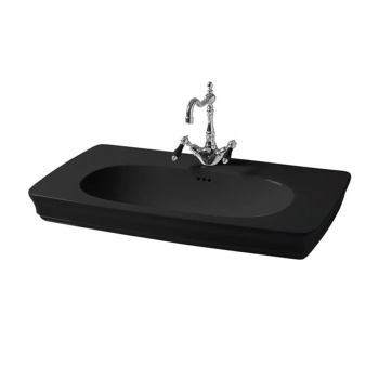 Раковина подвесная Artceram Civitas 90х49,5хh22, 1 отв, перелив, черный глянцевый CIL002 03 00 nero *1