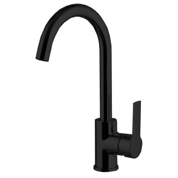 Смеситель для кухни Fima Carlo Frattini Kitchen на 1 отверстие, Mast, чёрный матовый F3137/3NS