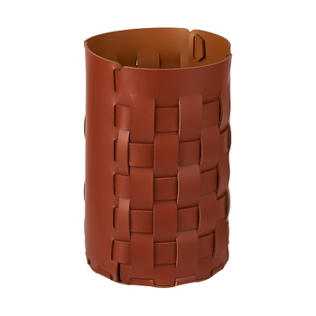 Корзина для мусора ADJ Bottega D22xH35, бордо/коньяк 2035.30/09