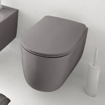 Унитаз подвесной Kerasan Nolita 531489 с креплениями WB9N, FERRO MATT