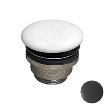 Донный клапан универсальный 1”1/4 с керамической крышкой GSG Ceramic Design PILTONUNIAR003 черный матовый