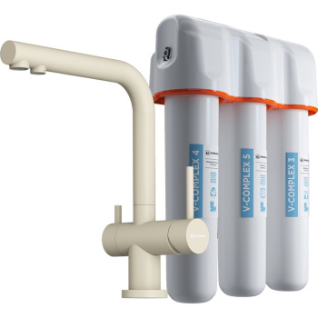 Смеситель для кухни Omoikiri Nagano BE-P с фильтром ваниль 4044.8028P