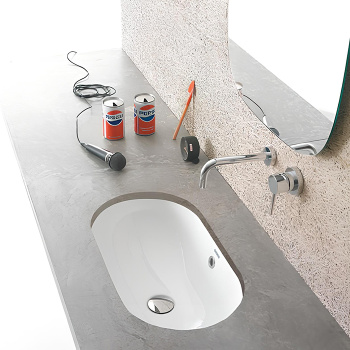 Раковина встраиваемая под столешницу  Globo Forty3 SC043.BI белая