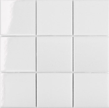 Керамическая мозаика Starmosaic 10х10 см 97x97 White Glossy (mh33800) 300x3006 шт