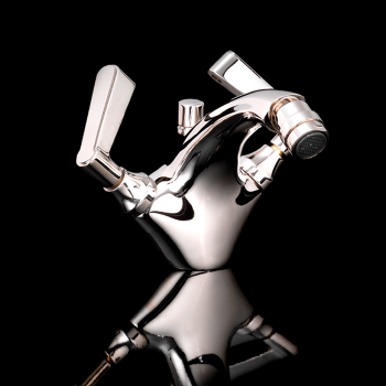 Смеситель для биде Devon&Devon Manhattan на 1 отв с донным клапаном никель блестящий MNH420NK