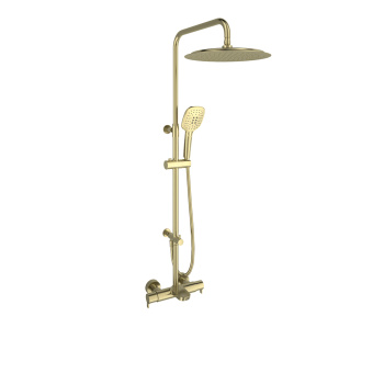 Душевая система Ramonsoler Blautherm термостатическая без излива с ручным душем золото 945613RP300OC