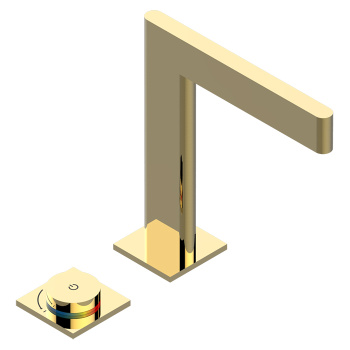 Смеситель для раковины электронный THG Icon-x Titane A Manettes U7K-F01-170V полированное золото