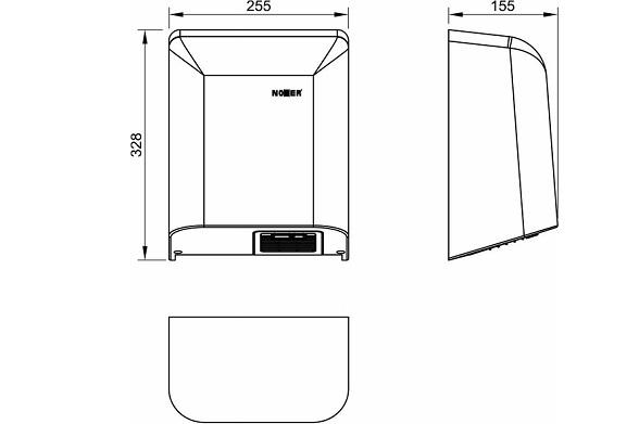 Сушилка для рук Nofer FUGA (белая) 01861.W