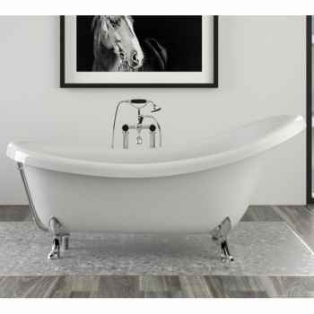 Ванна из искусственного камня KNIEF Victorian 174.5x83 0100-061-01 bi/gold-black