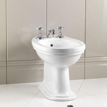 Биде напольное Devon&Devon Rose на 1 отв. под смеситель белое IBBID1FROSE