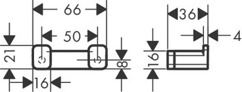 Hansgrohe AddStoris Крючок , матовый чёрный хром
