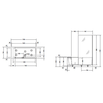 Акриловая ванна Duravit Shower + Bath 170x75 700404000000000
