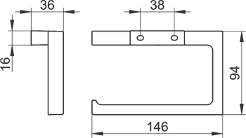 Держатель туалетной бумаги Keuco Edition 11 11162130000 темный хром