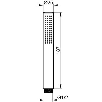 Душевая лейка Keuco 56080010100 хром