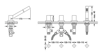 Смеситель для ванны Jorger Empire Royal 626.40.155.000 chrome