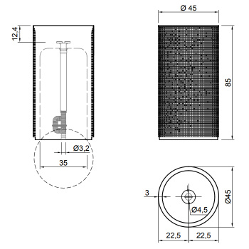 Раковина Antonio Lupi Pixel 45x85x45, без отв., Marmo Carrara А0002423815