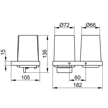 Держатель со стаканом и дозатором мыла Keuco 11153019000 хром