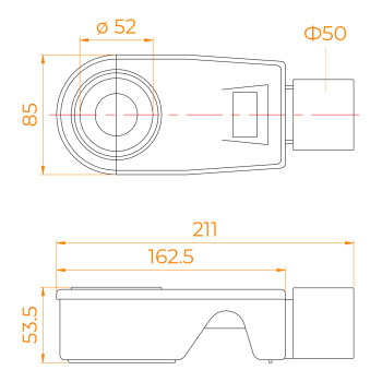 Сифон RGW S-50 Ø 50 мм для трапов 47241150-00